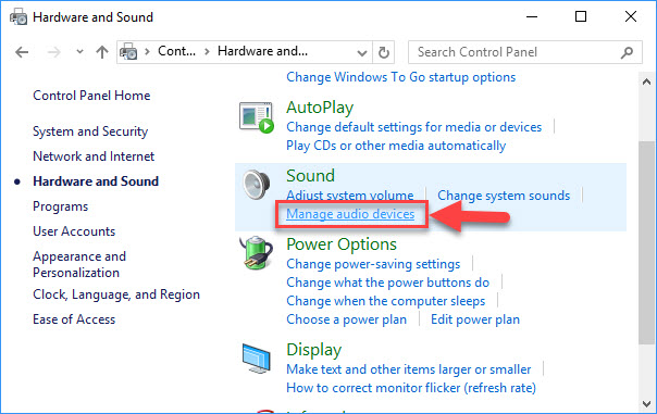 no speakers or headphones plugged in windows 10