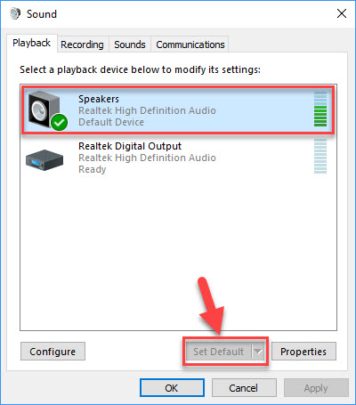 Fix: No Speakers or Headphones Are Plugged in Problem in Windows 10 - 2