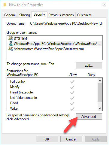 FIX: Failed To Enumerate Objects In The Container. Access Is Denied In Windows 10 - 1