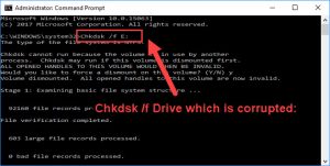 how to fix a corrupted hard drive cmd