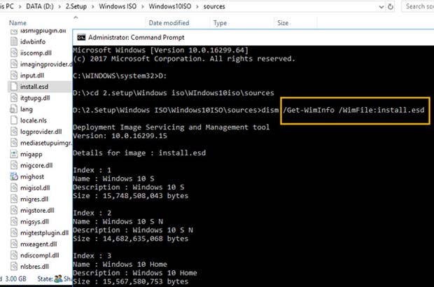 msmg toolkit convert esd to wim