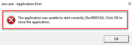 The application was unable to start correctly (0xc0000142)