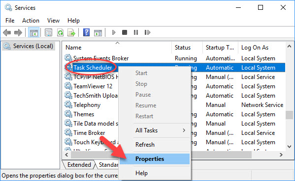 Fix Task Scheduler Service Is Not Available In Windows 10 - 1