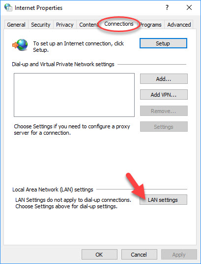 LAN settings