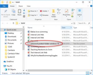 How To Password Protect A Folder In Windows 10