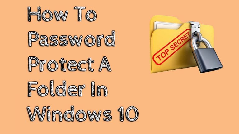 password protect folder windows 10 pro