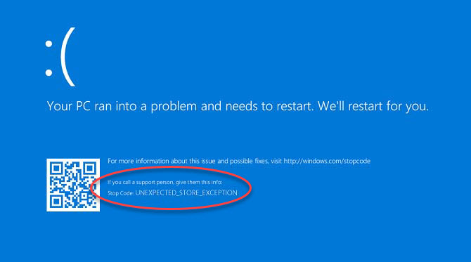 Unexpected Store Exception Error On Windows 10 (FIXED) - Windows 10