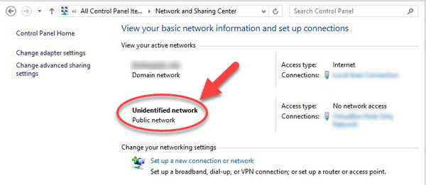 ethernet identifying no internet windows 10