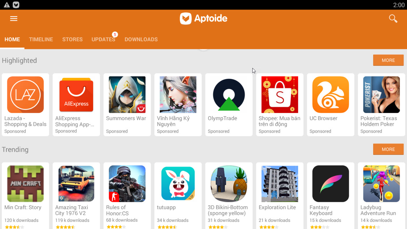 Download Aptoide APK for Android, Run on PC and Mac