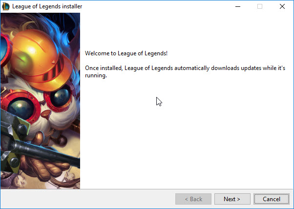League of Legends installer