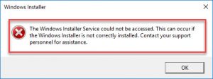 FIX: The Windows Installer Service Could Not Be Accessed In Windows 10 ...