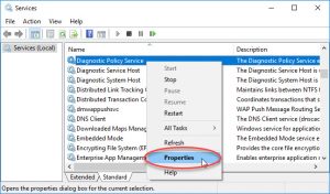 Diagnostics Policy service