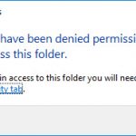 You have been denied permission to access this folder