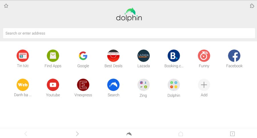 how to search a page on dolphin browser