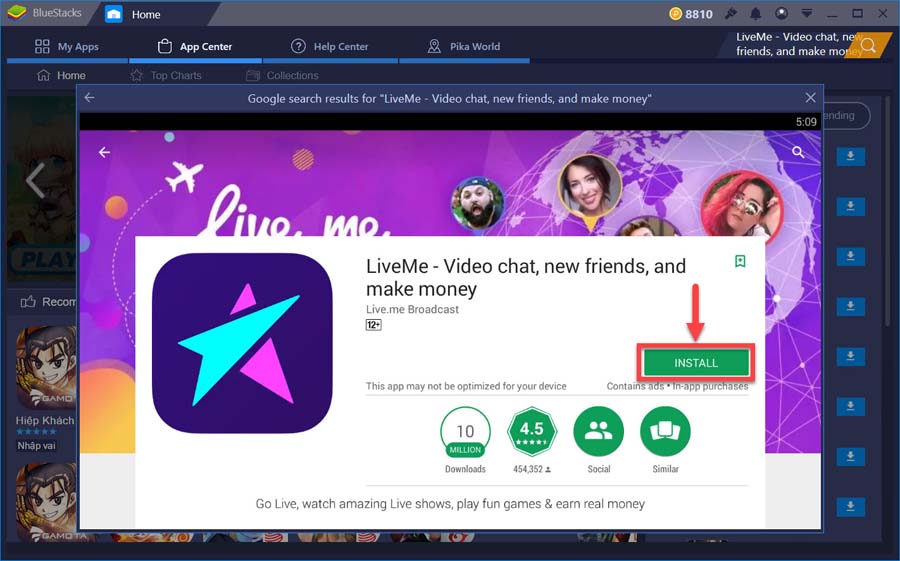 Download and Install Live.Me For PC