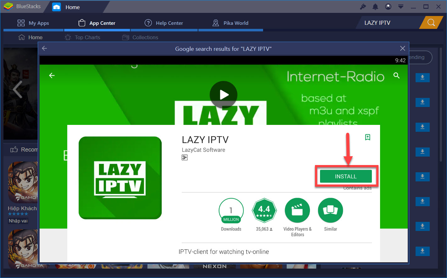 Download LAZY IPTV For PC