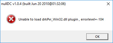 unable to load drkpvr_win32.dll plugin