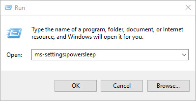 ms-settings:powersleep