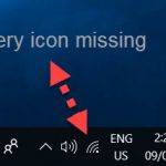 Battery icon missing