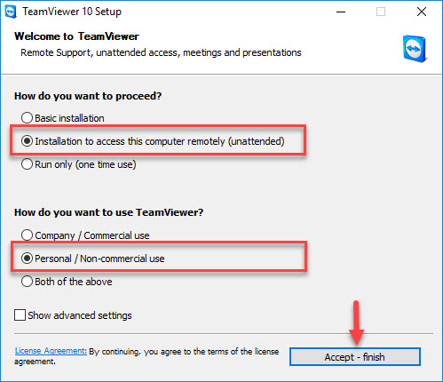 teamviewer 10 setup