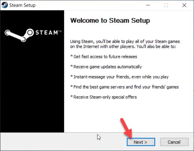 Install Steam in Windows 10 - 1