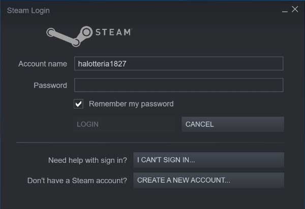 steam verifying login information