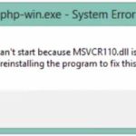 The program can't start because msvcr110.dll is missing from your computer