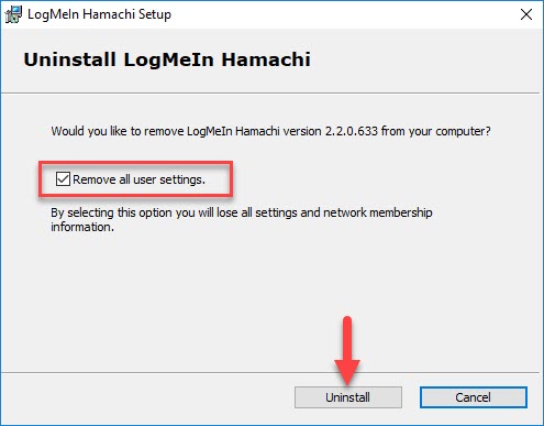 How To Uninstall Hamachi