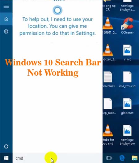 Windows 10 Search Bar Not Working