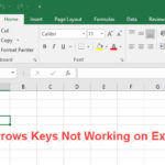 Arrows Keys Not Working In Excel