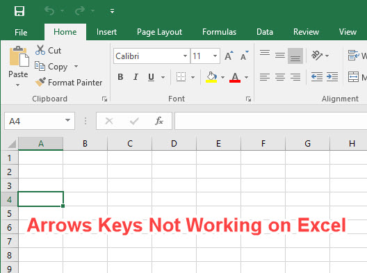 Arrows Keys Not Working In Excel