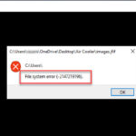File System Error (-2147219196) When Opening Windows Photo App