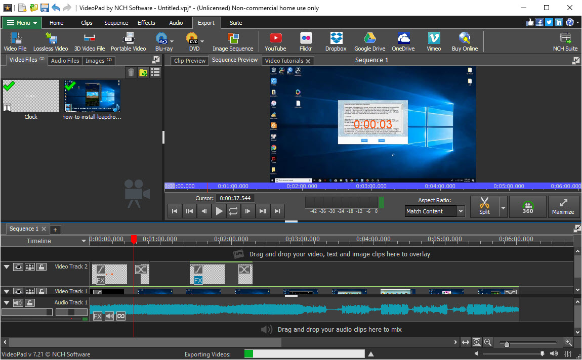 videopad video editor free