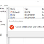 Error writing the value’s new contents Windows 10 registry