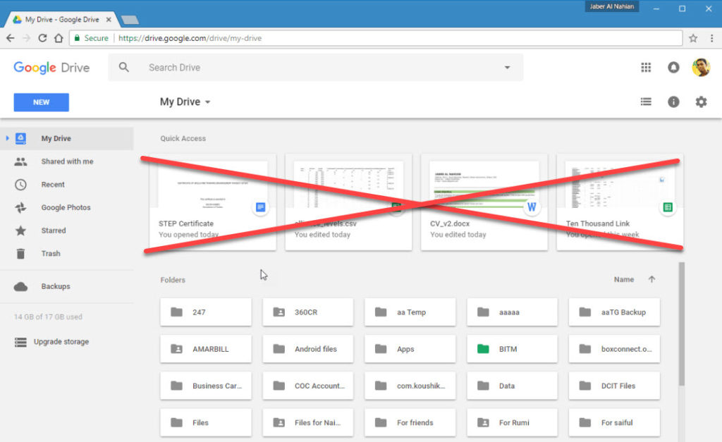 How to Disable “Quick Access” Section in Google Drive Web and Mobile App