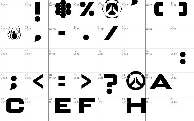 OVERWATCH Font Download - 1