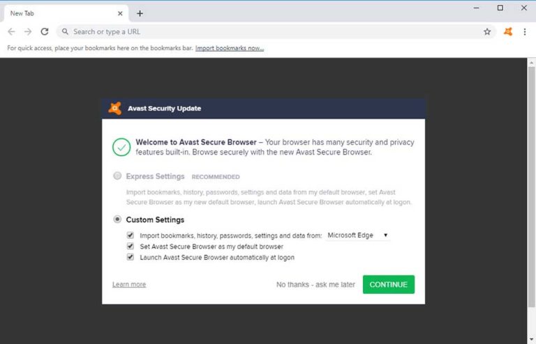 avast safezone browser download button