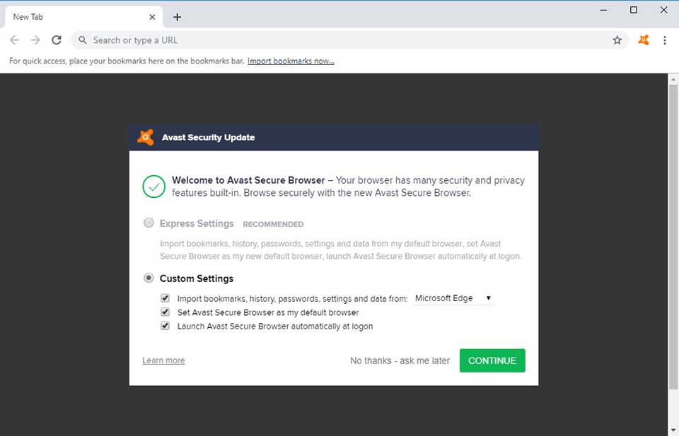 avast safe zone not working
