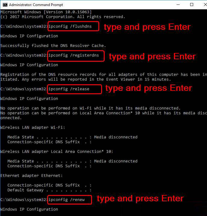 Clear your DNS cache and reset your IP