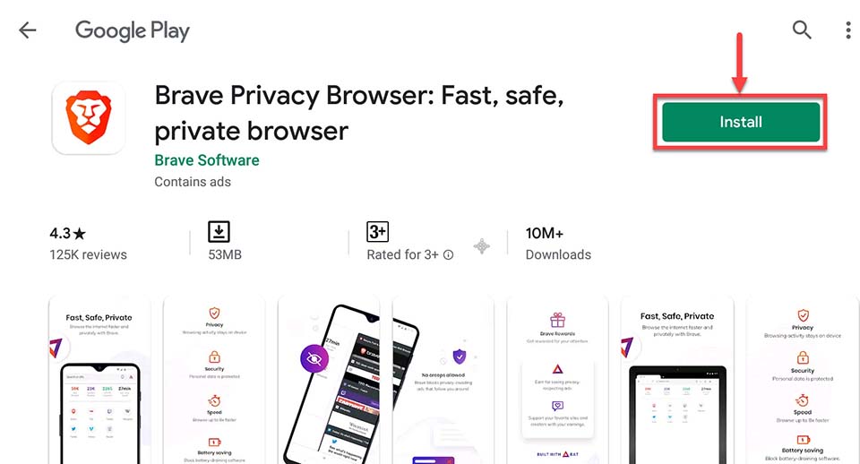 Brave browser for apple