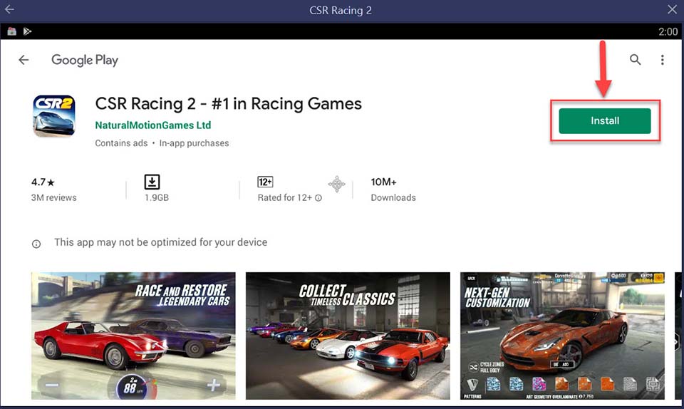 Download and Install CSR Racing 2 For PC (Windows 10/8/7 and Mac)