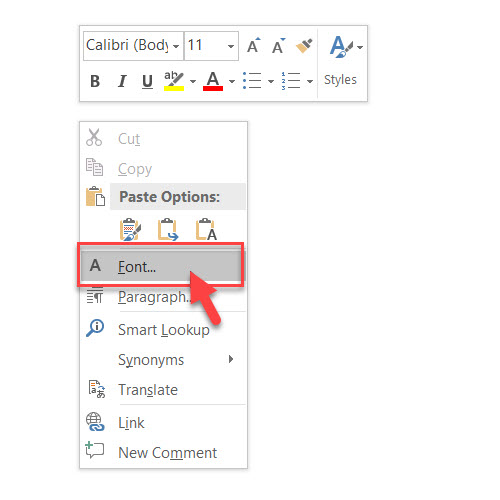 How To Change The Default Font in Microsoft Word 2019 - step01