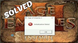 age of empires initialization failed windows 10
