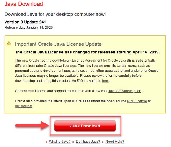 Download Java for Minecraft