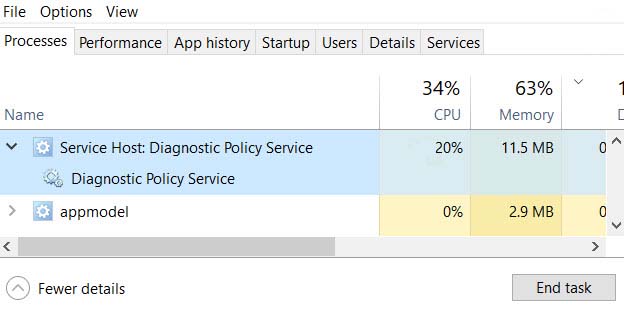 FIX: Service Host: Diagnostic Policy Service High CPU Usage In Windows 10