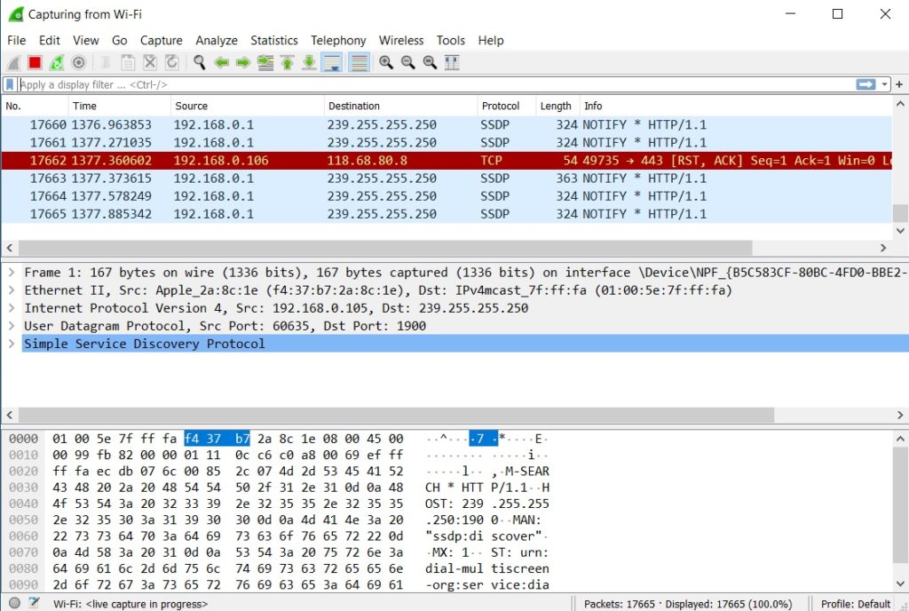 install wireshark gui centos 7