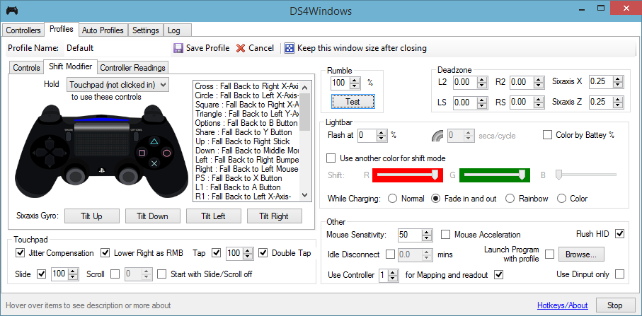 ds4 controller profiles download