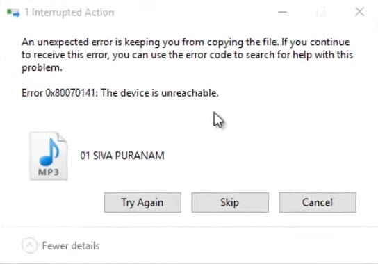 How To Fix Error 0x80070141 The Device Is Unreachable In Windows