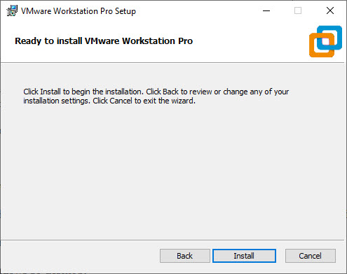 Ready to Install VMware Workstation Pro 15 in Windows 10