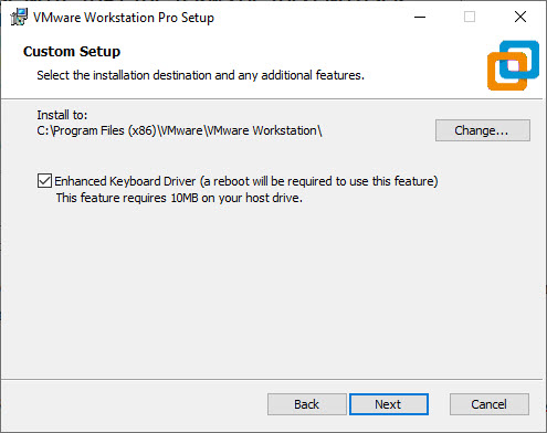 VMware Workstation 15 Pro Installation – Choose Installation Folder